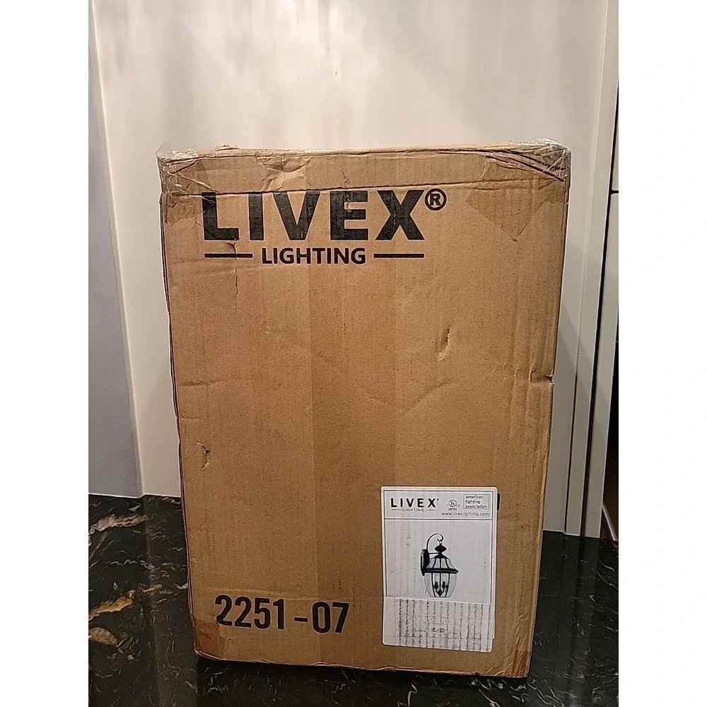 Livex Lighting 2251 -07 Black Monterey 2-Light Outdoor Wall Sconce